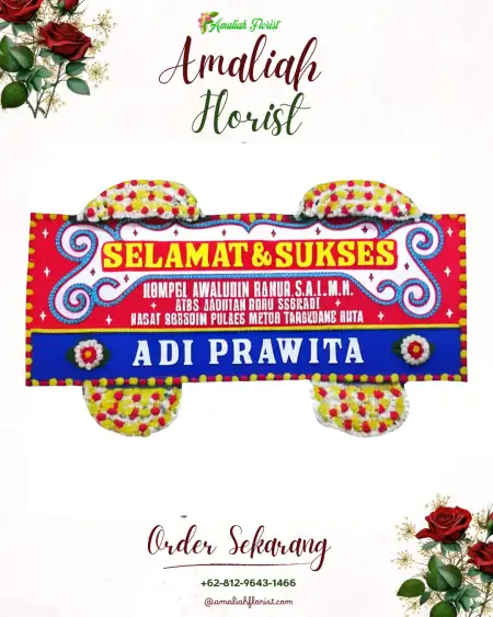 Papan Bunga Ucapan Selamat Matur